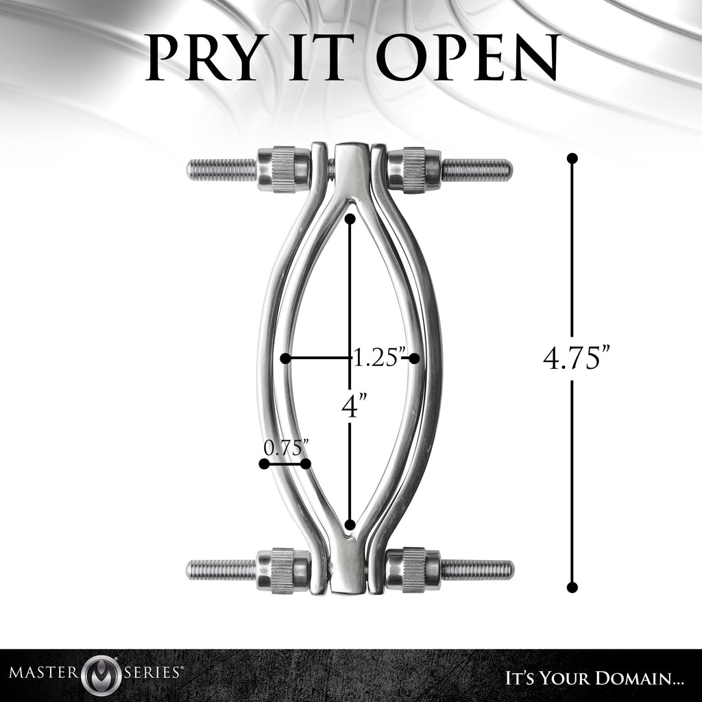 Master Series Stainless Steel Adjustable Pussy Clamp Grey