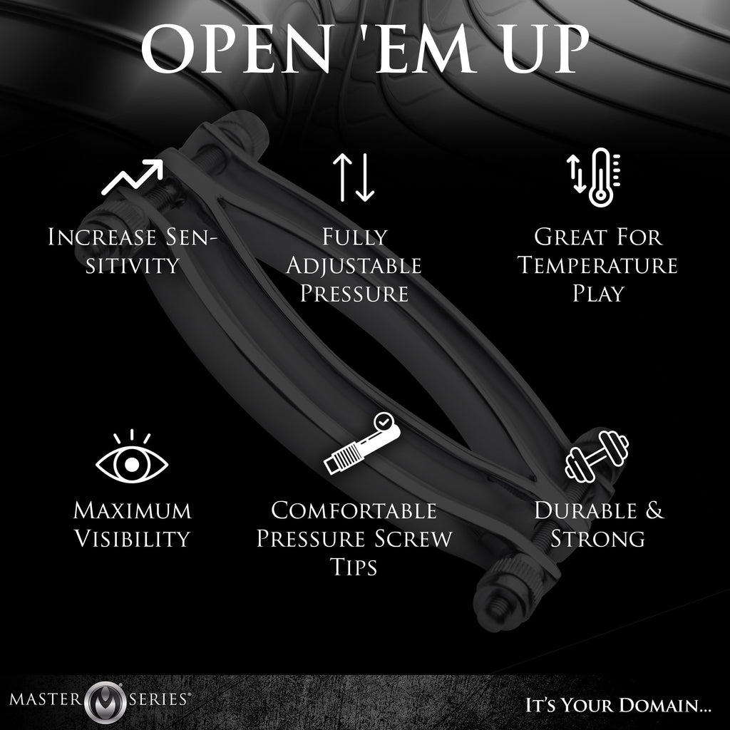 Master Series Stainless Steel Adjustable Pussy Clamp Grey