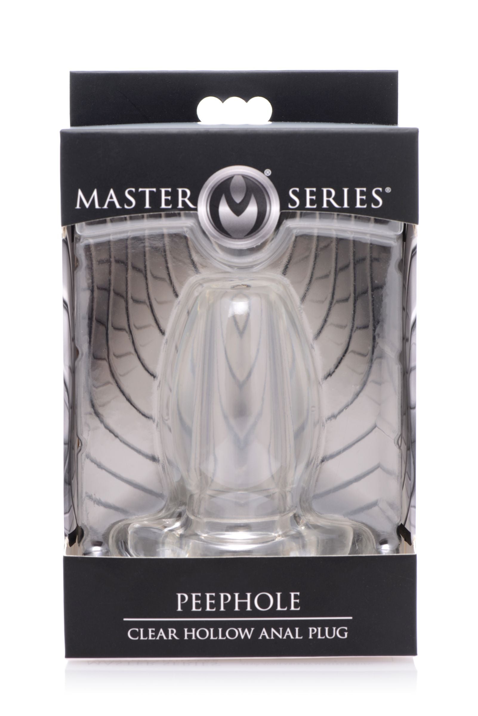 Master Series PeepHole Clear Hollow Anal Plug Clear