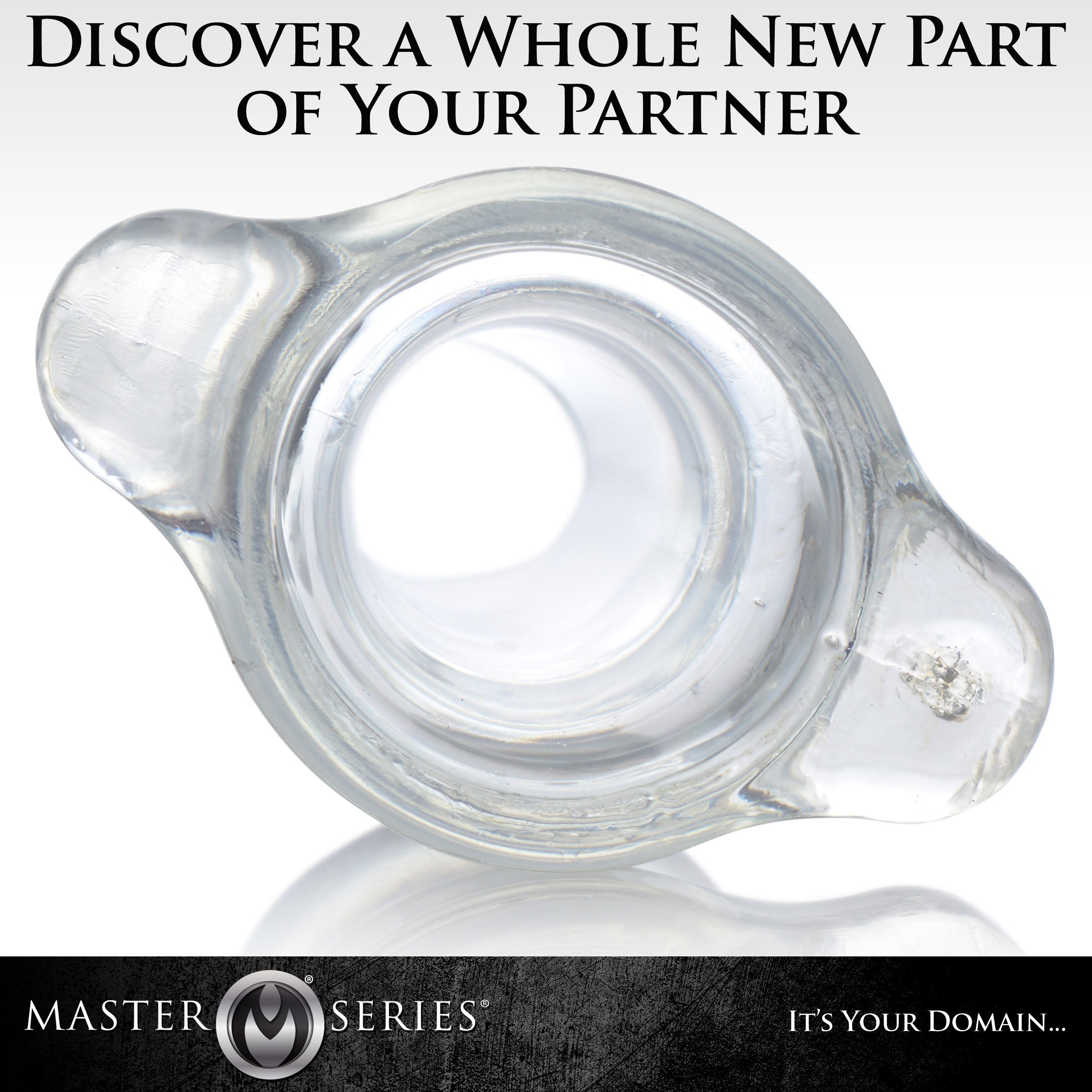 Master Series PeepHole Clear Hollow Anal Plug Clear