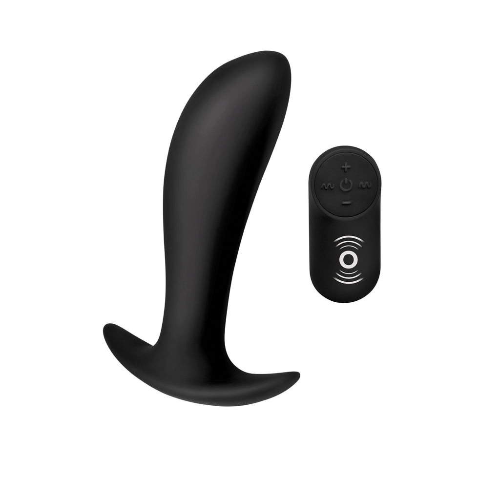 Under Control Silicone Prostate Vibrator with Remote Control Black
