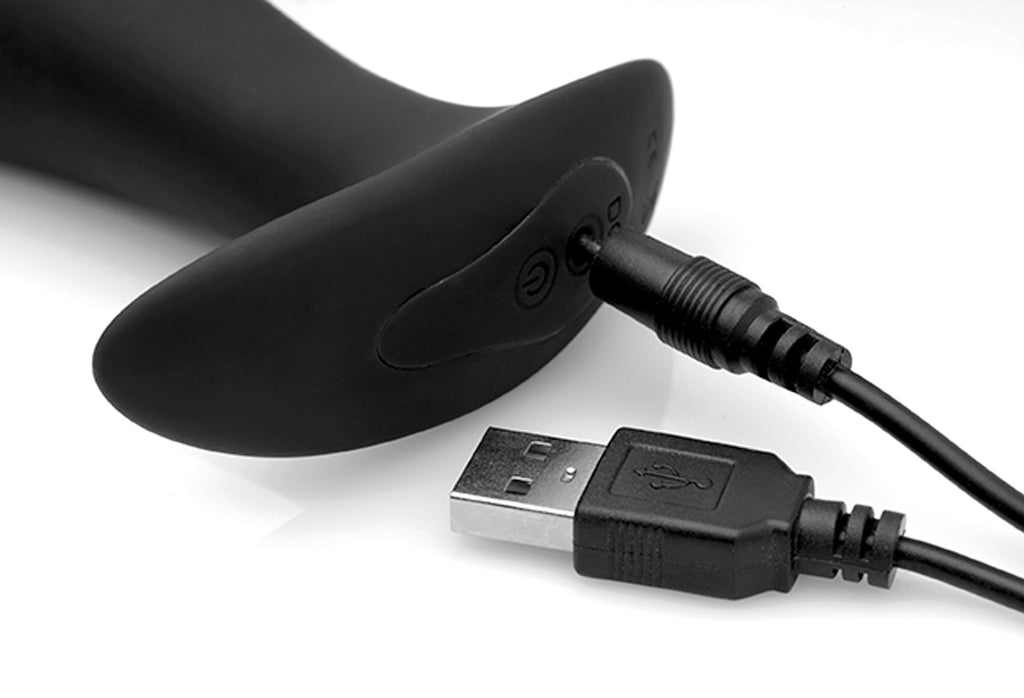 Under Control Silicone Prostate Vibrator with Remote Control Black