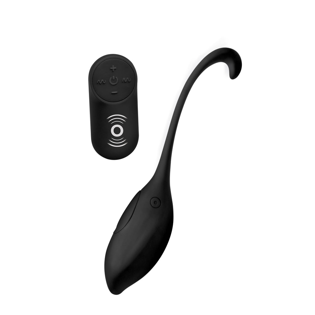 Under Control Silicone Vibrating Egg with Remote Control Black