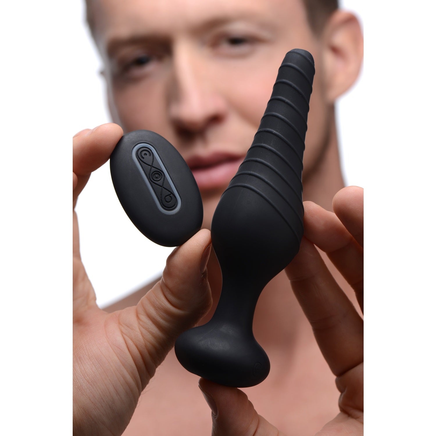 XR Brands Silicone Vibrating Anal Plug With Remote Control