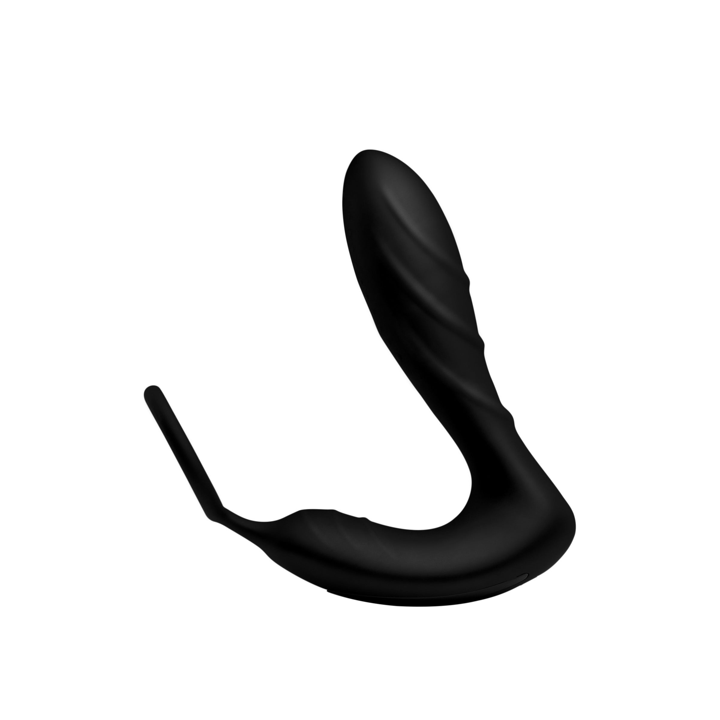 Under Control Silicone Prostate Vibrator and Strap with Remote Control Black