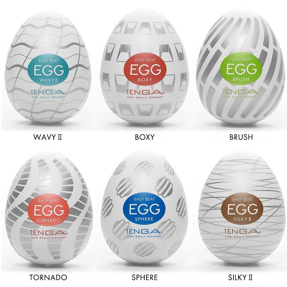 EGG Series Easy Beat Egg New Standard Masturbator Six Pack White