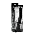Master Series Power Pounder Vibrating and Thrusting Silicone Dildo - Black Black
