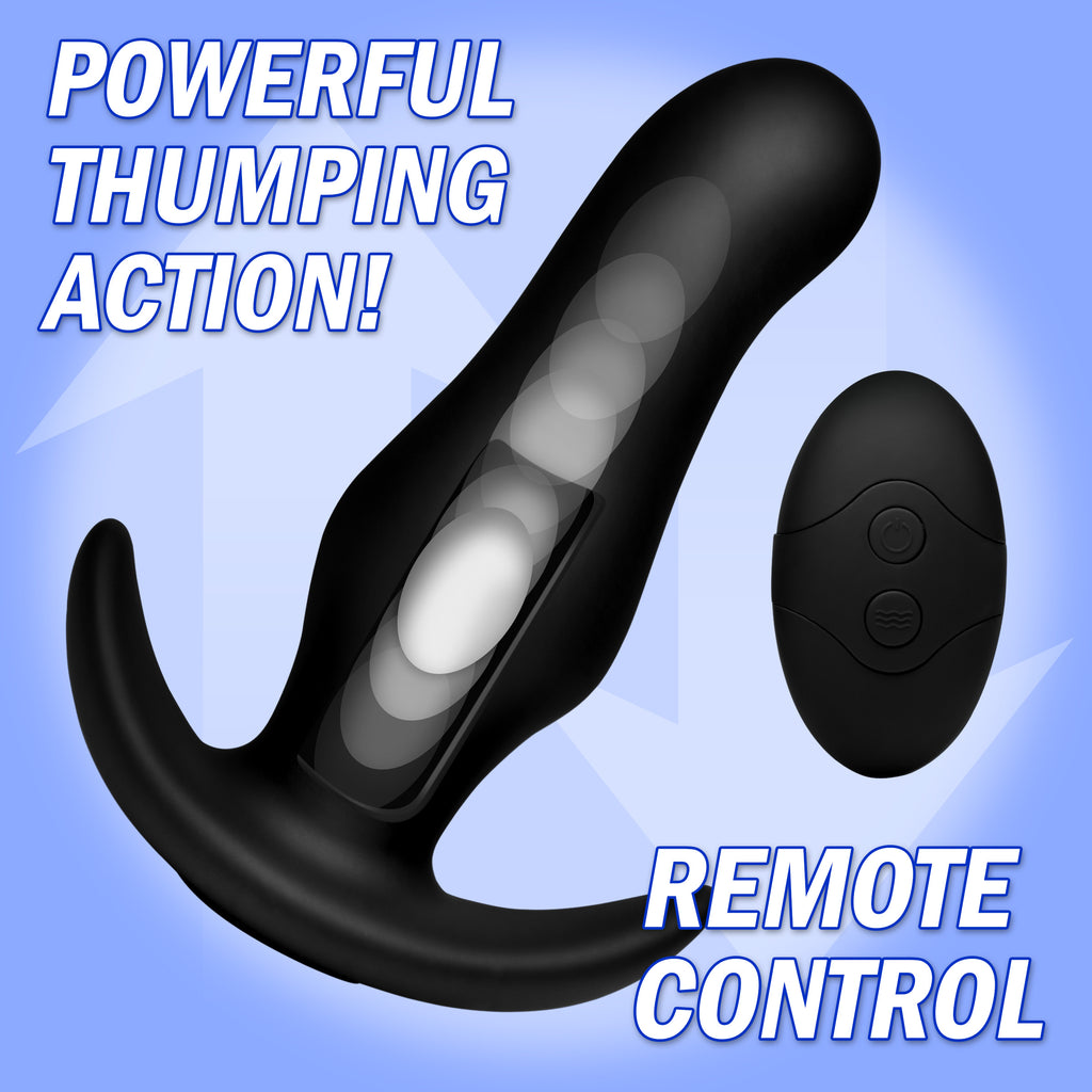Thump It Kinetic Thumping 7X Prostate Anal Plug Black