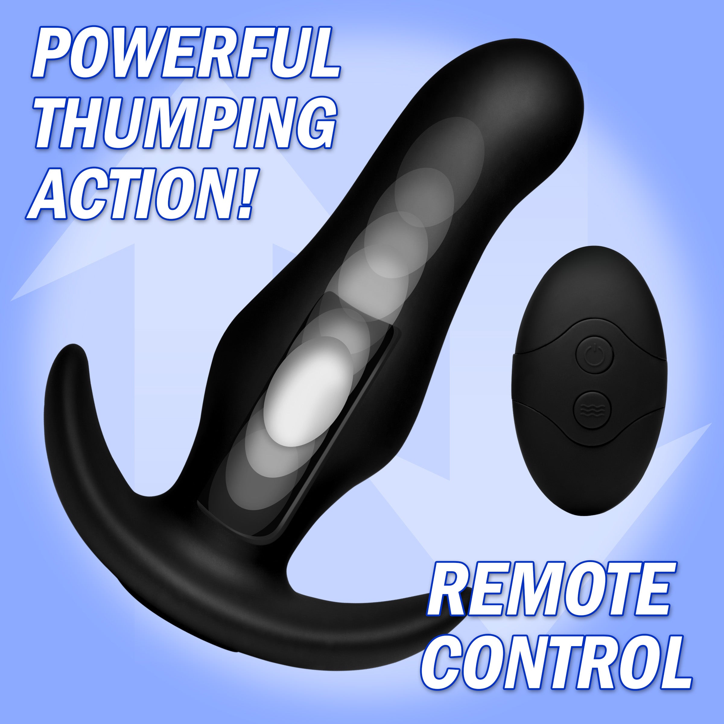 Thump It Kinetic Thumping 7X Prostate Anal Plug Black