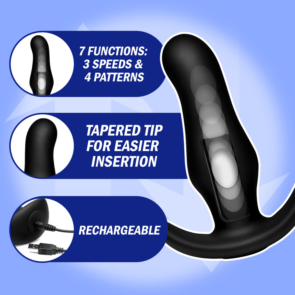 Thump It Kinetic Thumping 7X Prostate Anal Plug Black