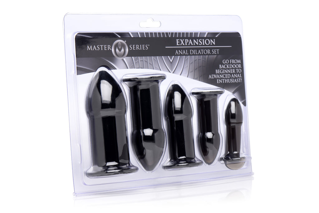 Master Series Premium Butt Plug Training Kit Black