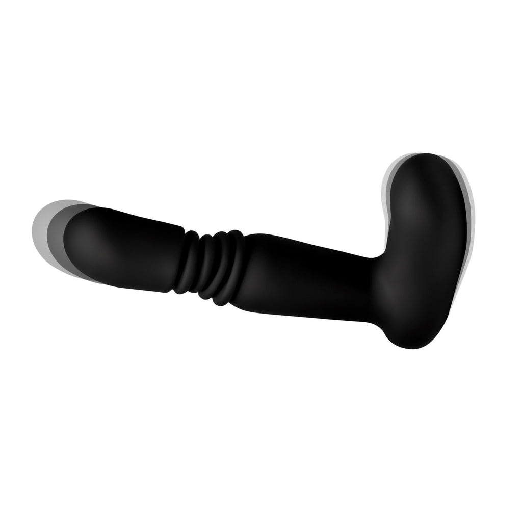 Under Control Silicone Thrusting Anal Plug With Remote Control Black
