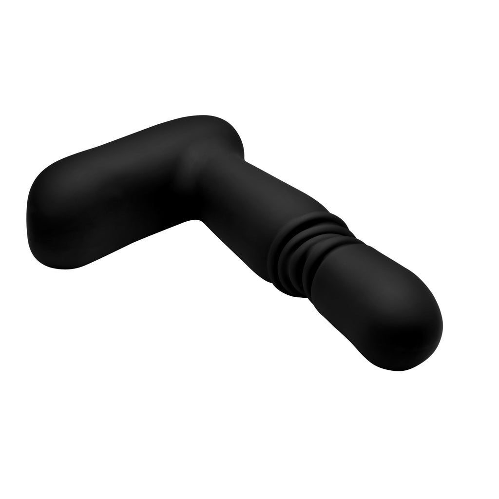 Under Control Silicone Thrusting Anal Plug With Remote Control Black