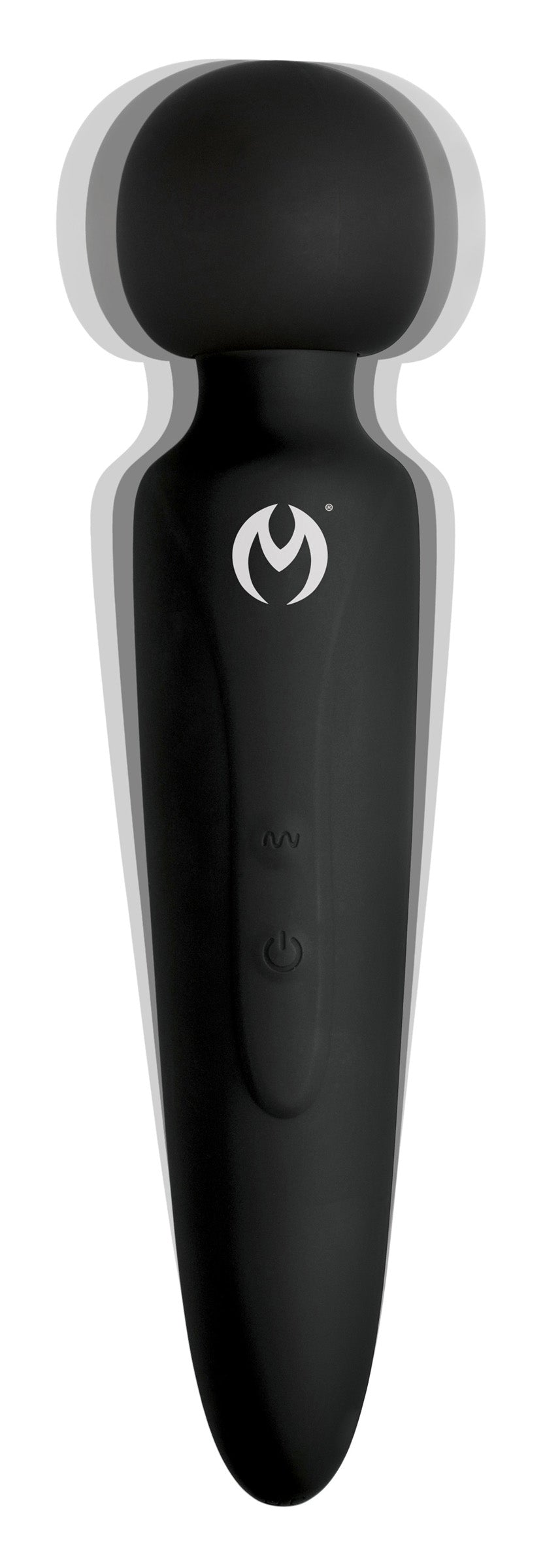 Master Series Thunderstick Premium Ultra Powerful Silicone Rechargeable Wand Black
