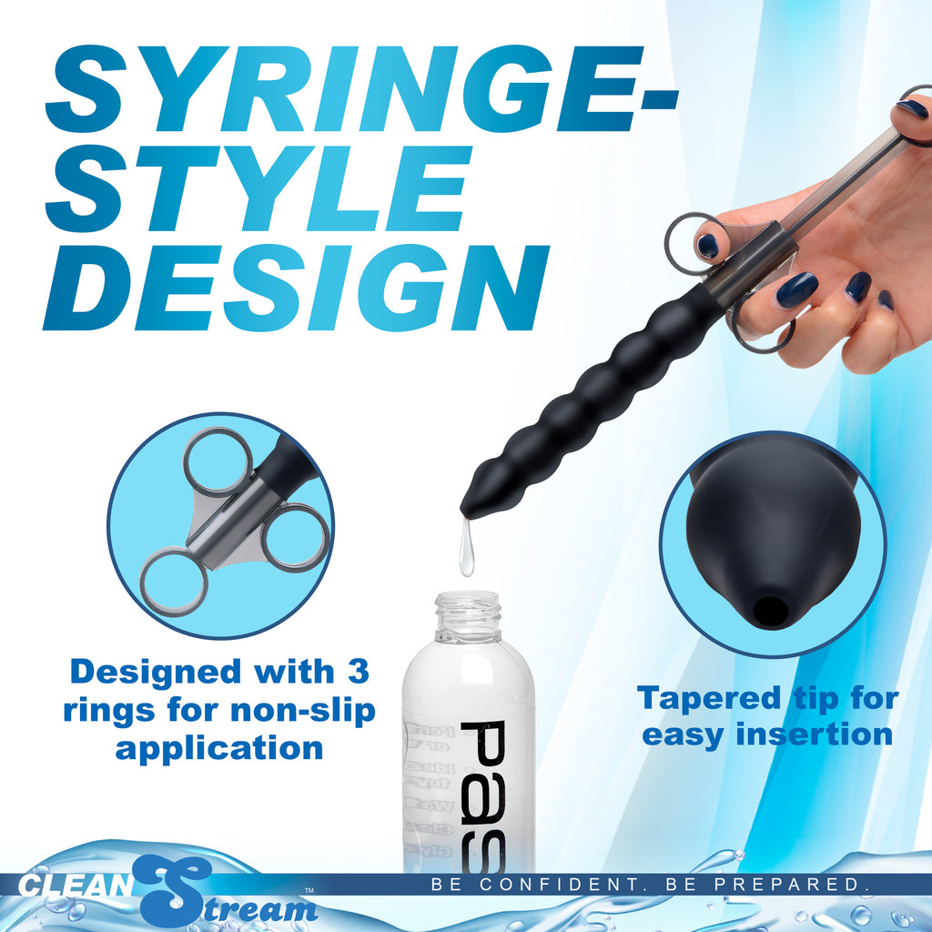 CleanStream Silicone Beaded Lubricant Launcher Black