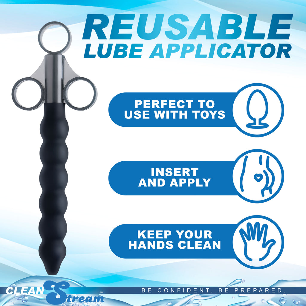 CleanStream Silicone Beaded Lubricant Launcher Black