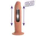 Thump It Kinetic Thumping 7X Remote Control Dildo - Large Flesh