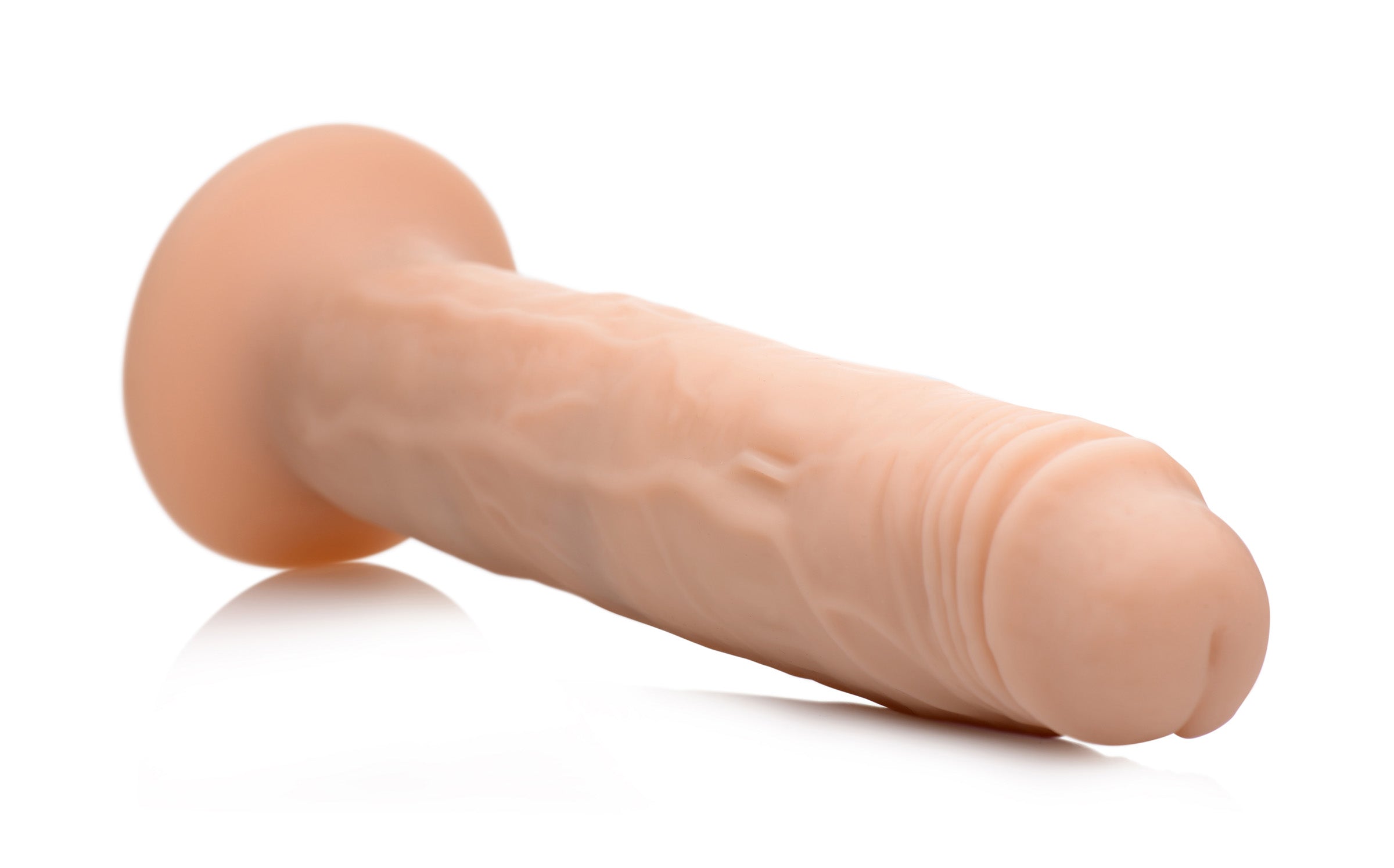 Thump It Kinetic Thumping 7X Remote Control Dildo - Large Flesh
