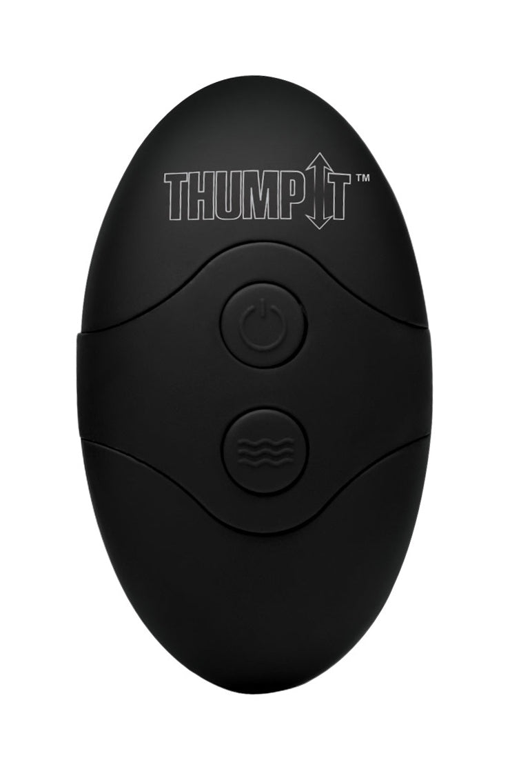 Thump It Kinetic Thumping 7X Remote Control Dildo - Large Flesh