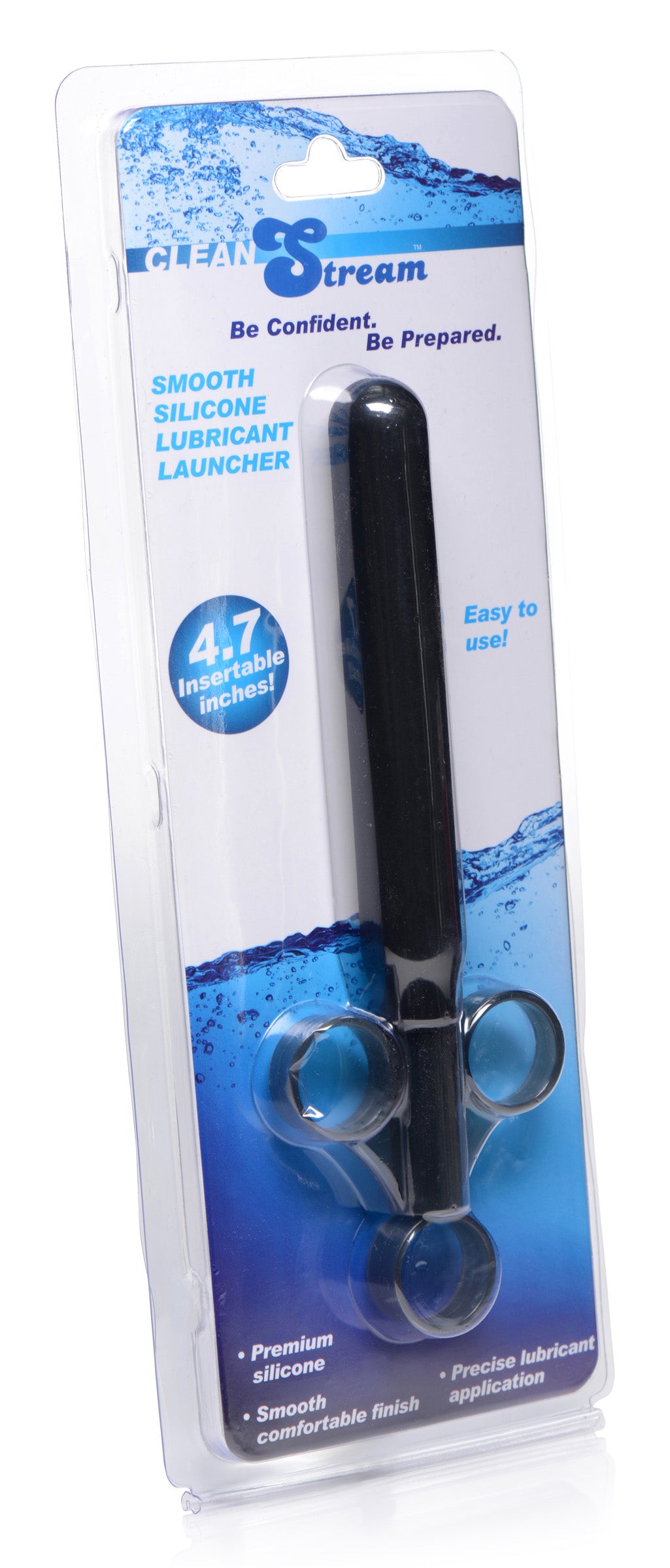 CleanStream Smooth Silicone Lubricant Launcher Black