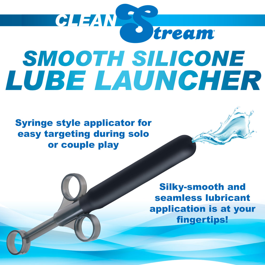 CleanStream Smooth Silicone Lubricant Launcher Black