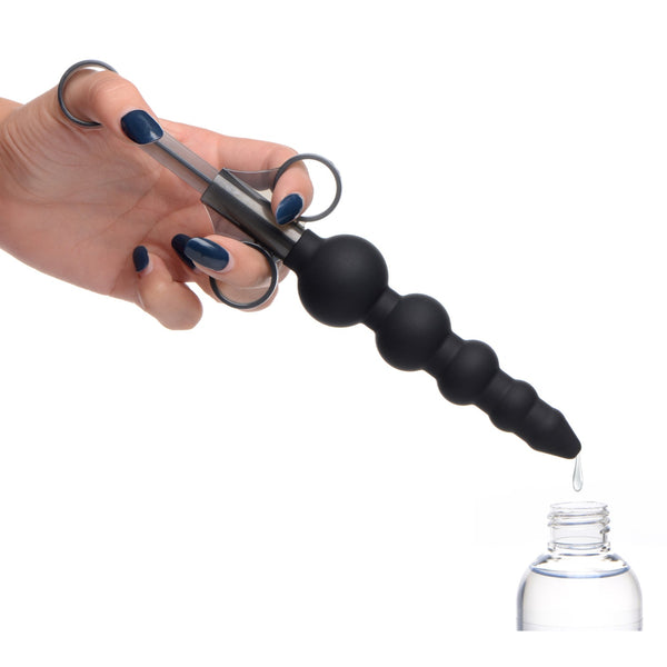 XR Brands Silicone Graduated Beads Lubricant Launcher