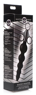 Master Series Silicone Graduated Beads Lubricant Launcher Black