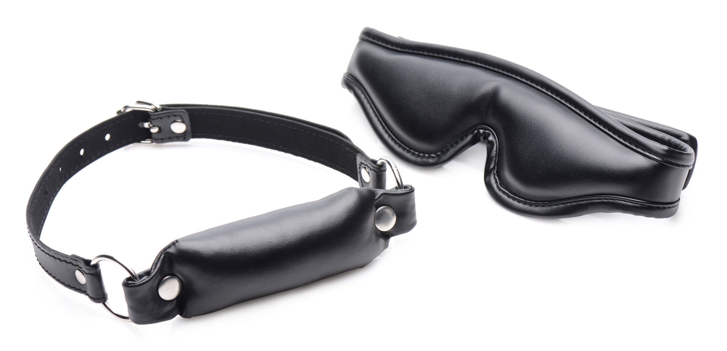 STRICT Padded Blindfold and Gag Set Black