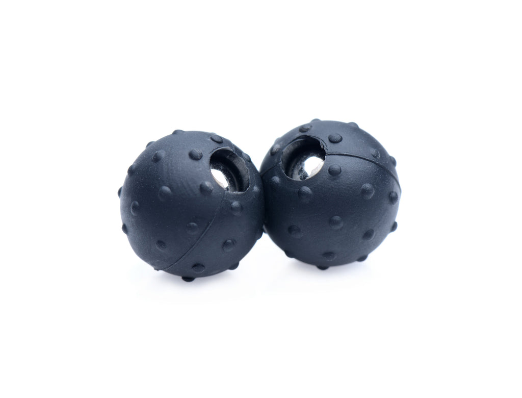 Master Series Dragon's Orbs Nubbed Silicone Magnetic Balls Black