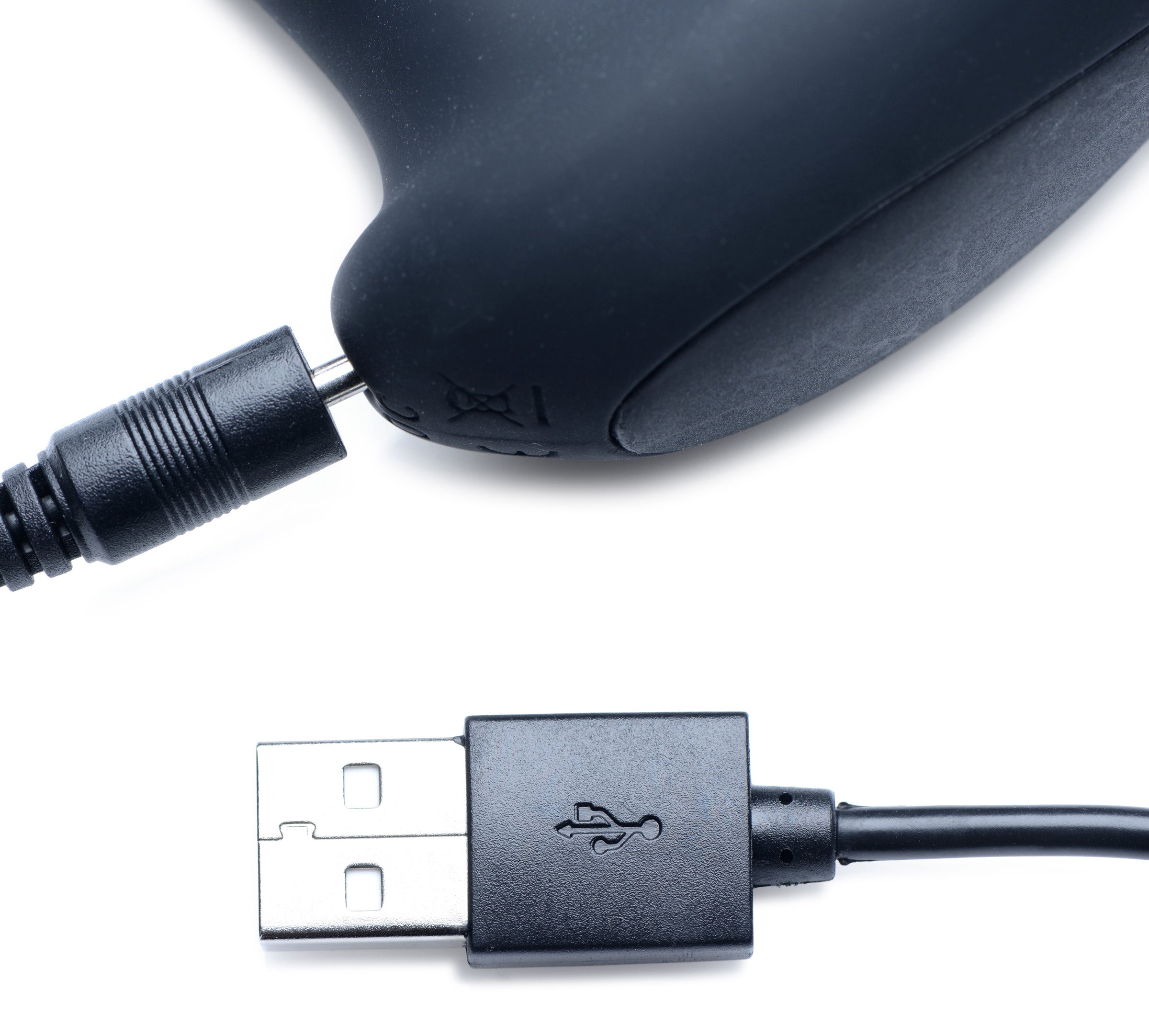 Alpha-Pro 7X P-Milker Silicone Prostate Stimulator with Milking Bead Black