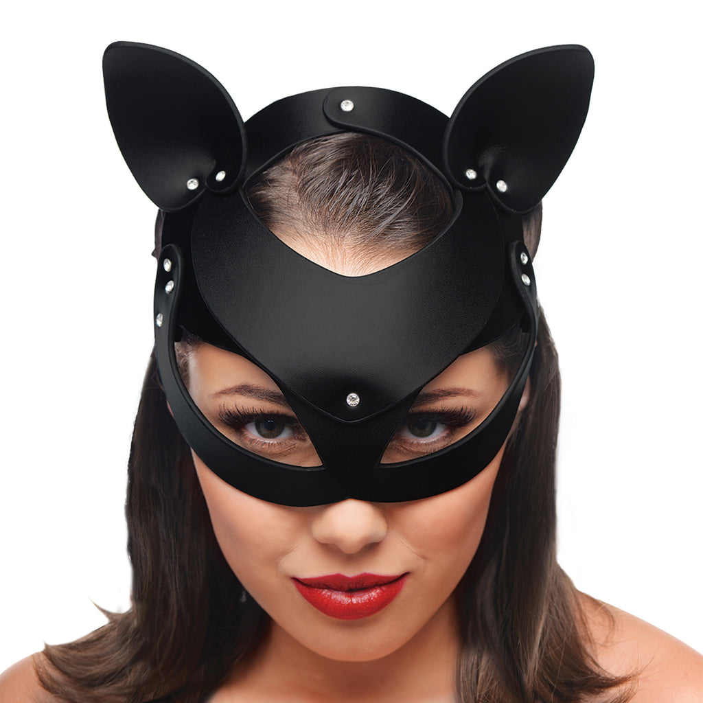 Tailz Cat Tail Anal Plug and Mask Set Black