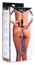Tailz Remote Control Vibrating Rainbow Pony Tail Anal Plug Multi
