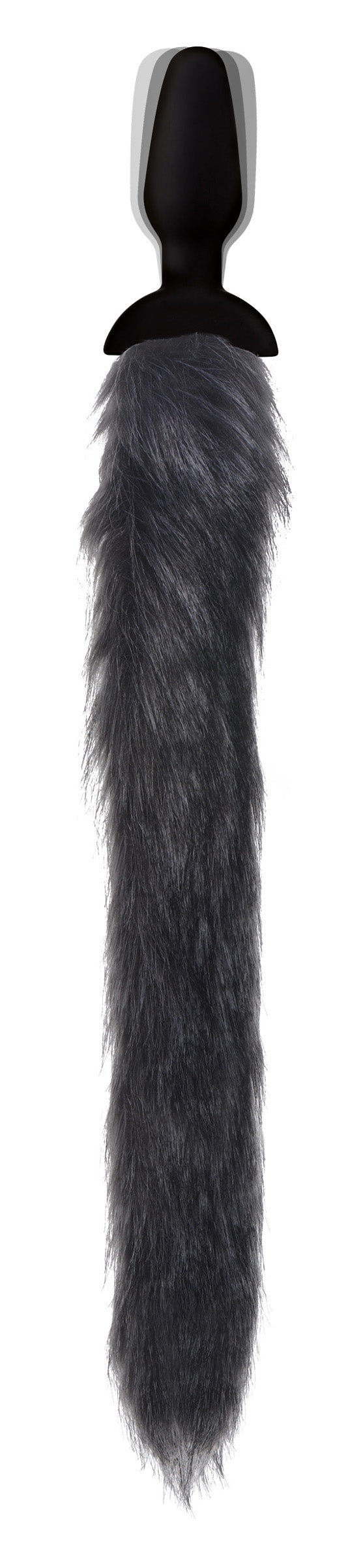 Tailz Remote Control Vibrating Fox Tail Anal Plug Grey