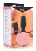 Tailz Remote Control Vibrating Pink Bunny Tail Anal Plug Pink