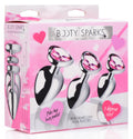 Booty Sparks Pink Heart Anal Plug Set Pink