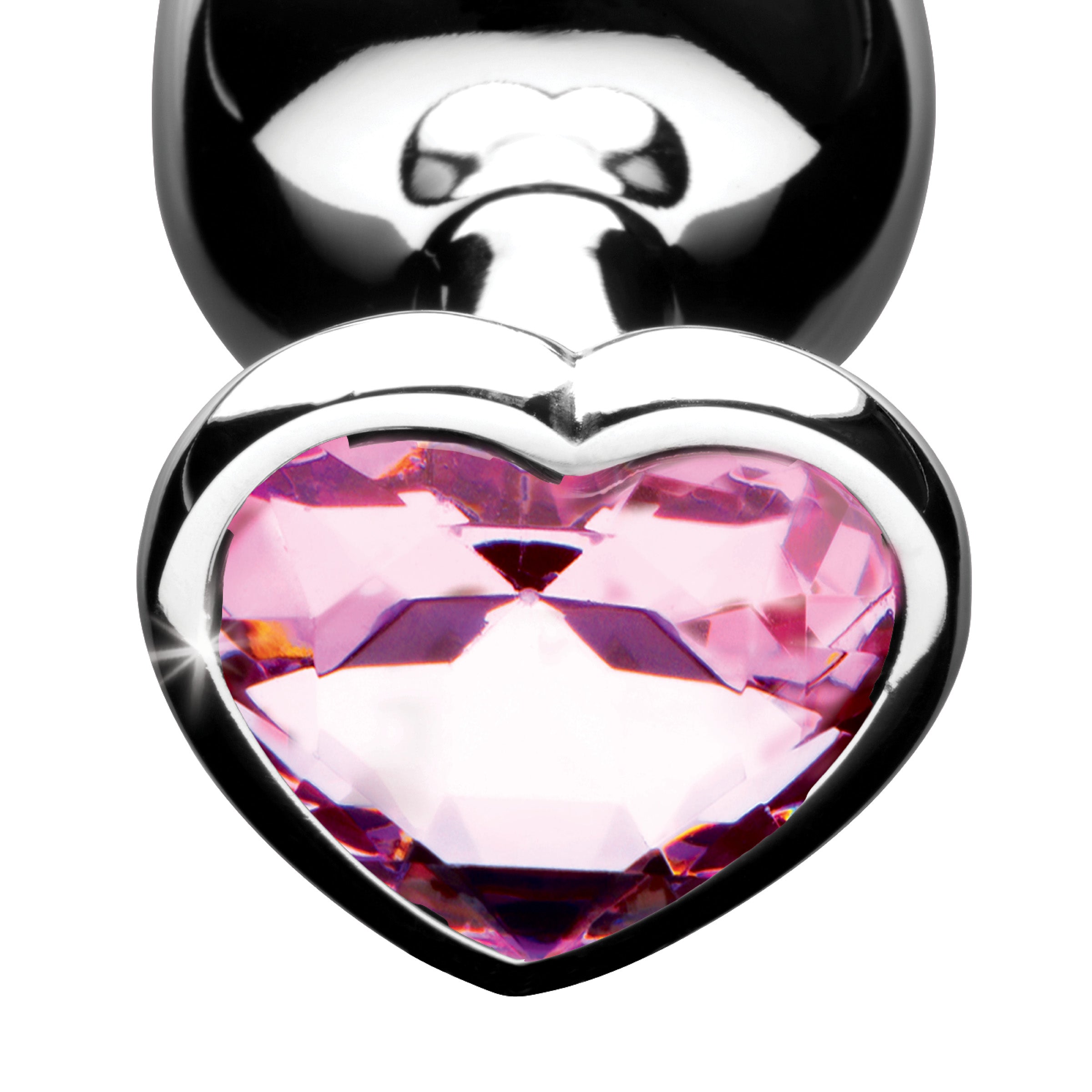 Booty Sparks Pink Heart Anal Plug Set Pink