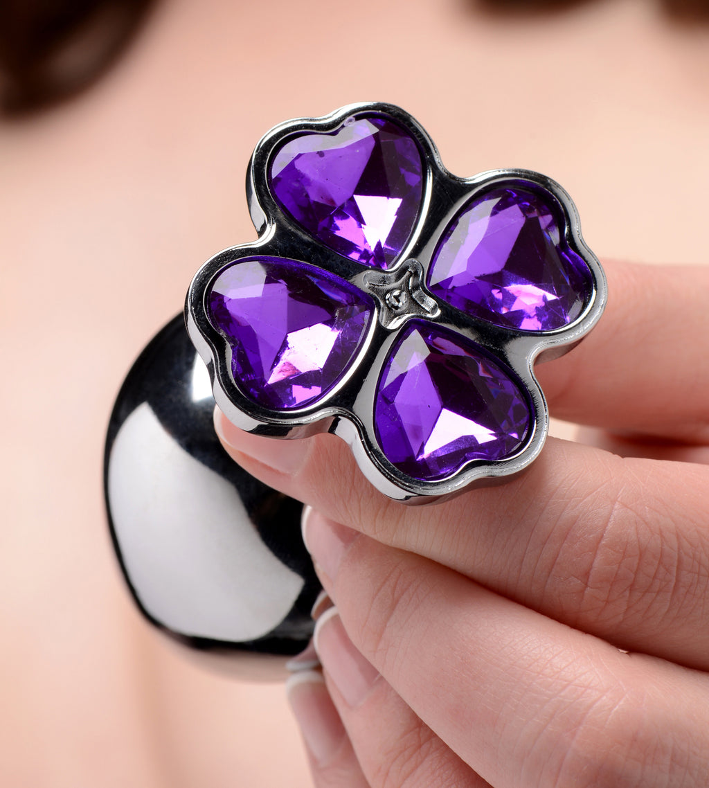 Booty Sparks Flower Hearts Anal Plug Set Purple