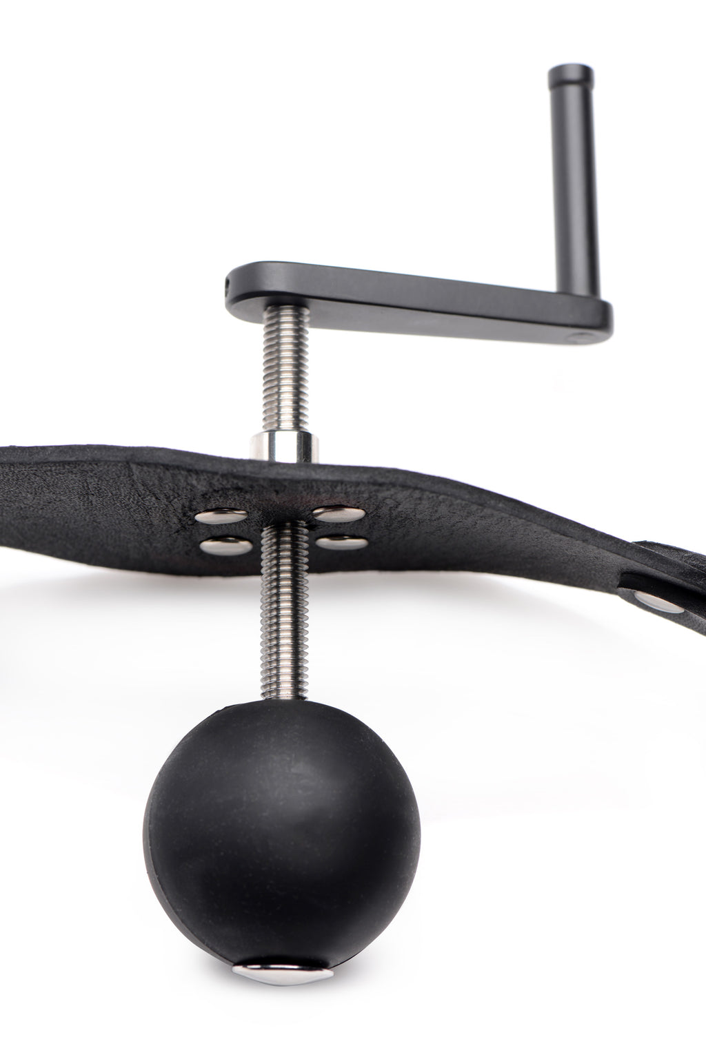 Master Series Crank Ball Gag Black