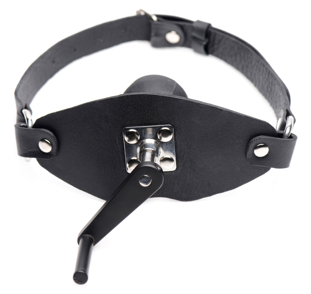 Master Series Crank Ball Gag Black
