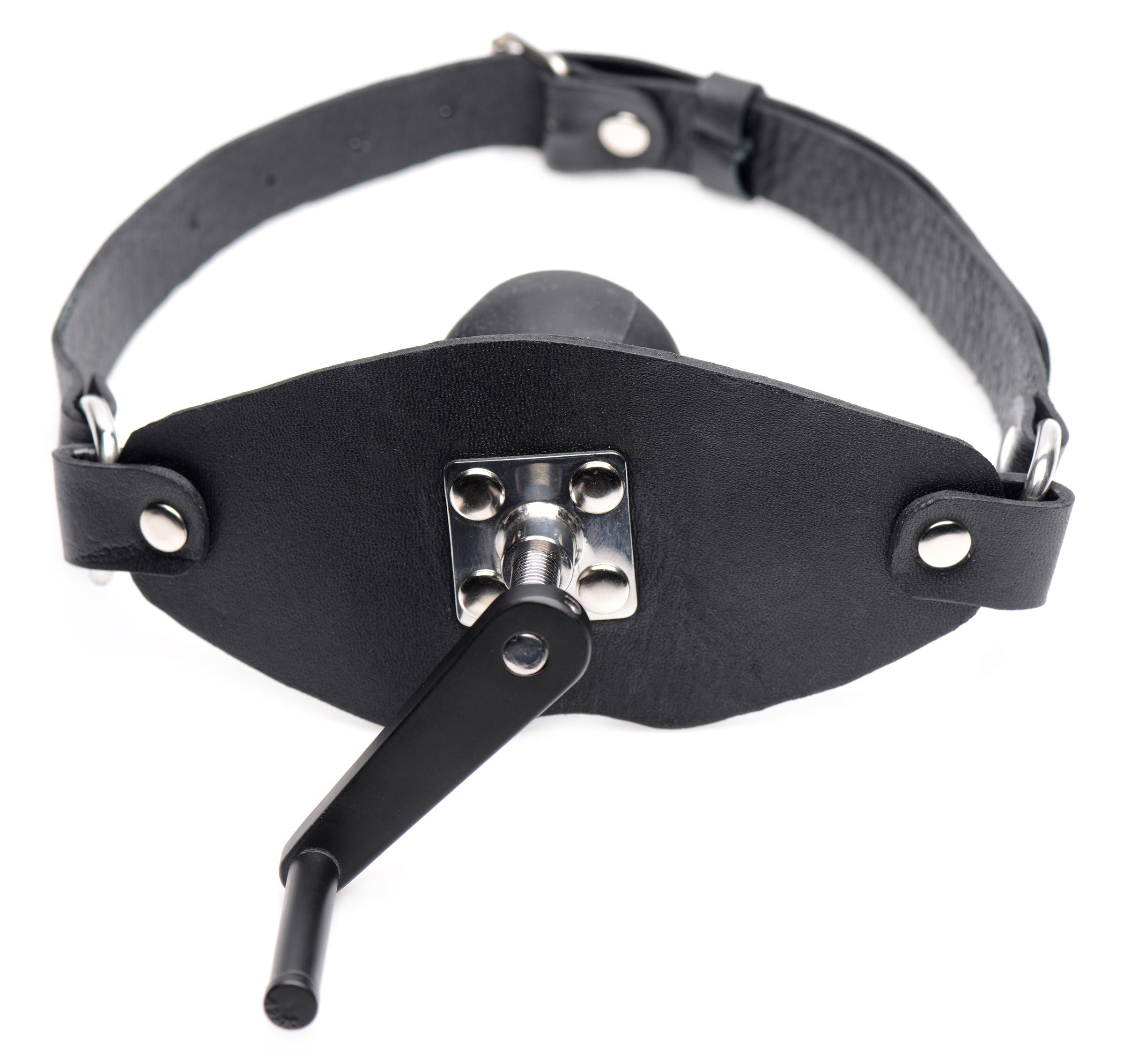 Master Series Crank Ball Gag Black