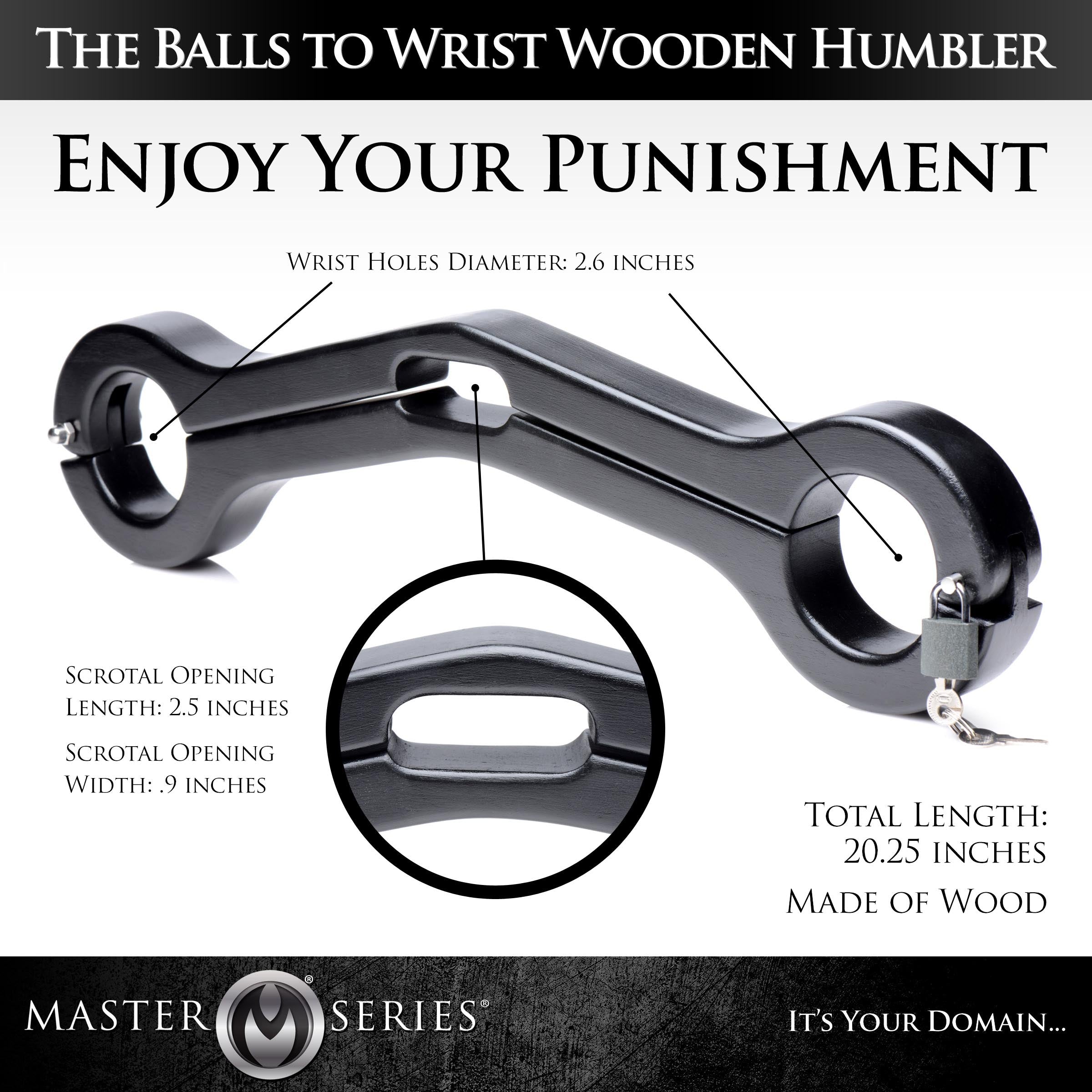 Master Series Balls to Wrist Humbler Black
