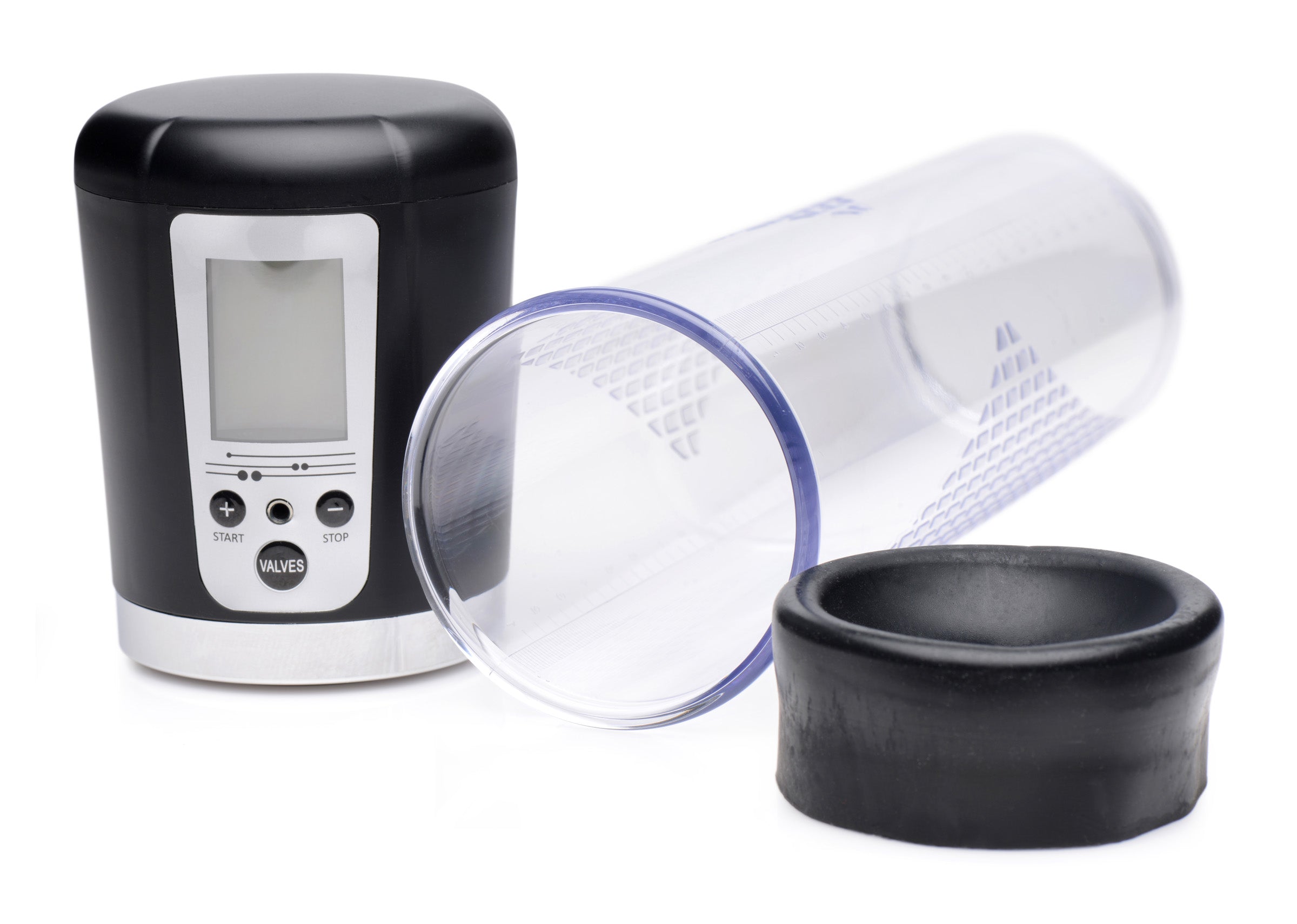 Size Matters 4 Level Power Suction Penis Pump With Built-in Display Black