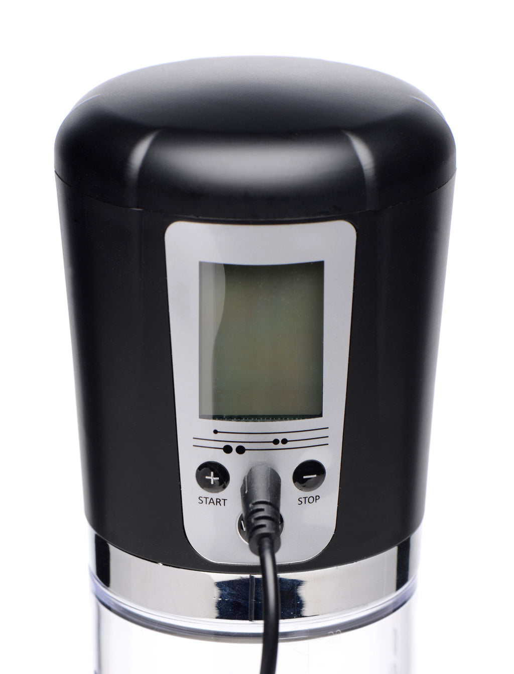 Size Matters 4 Level Power Suction Penis Pump With Built-in Display Black