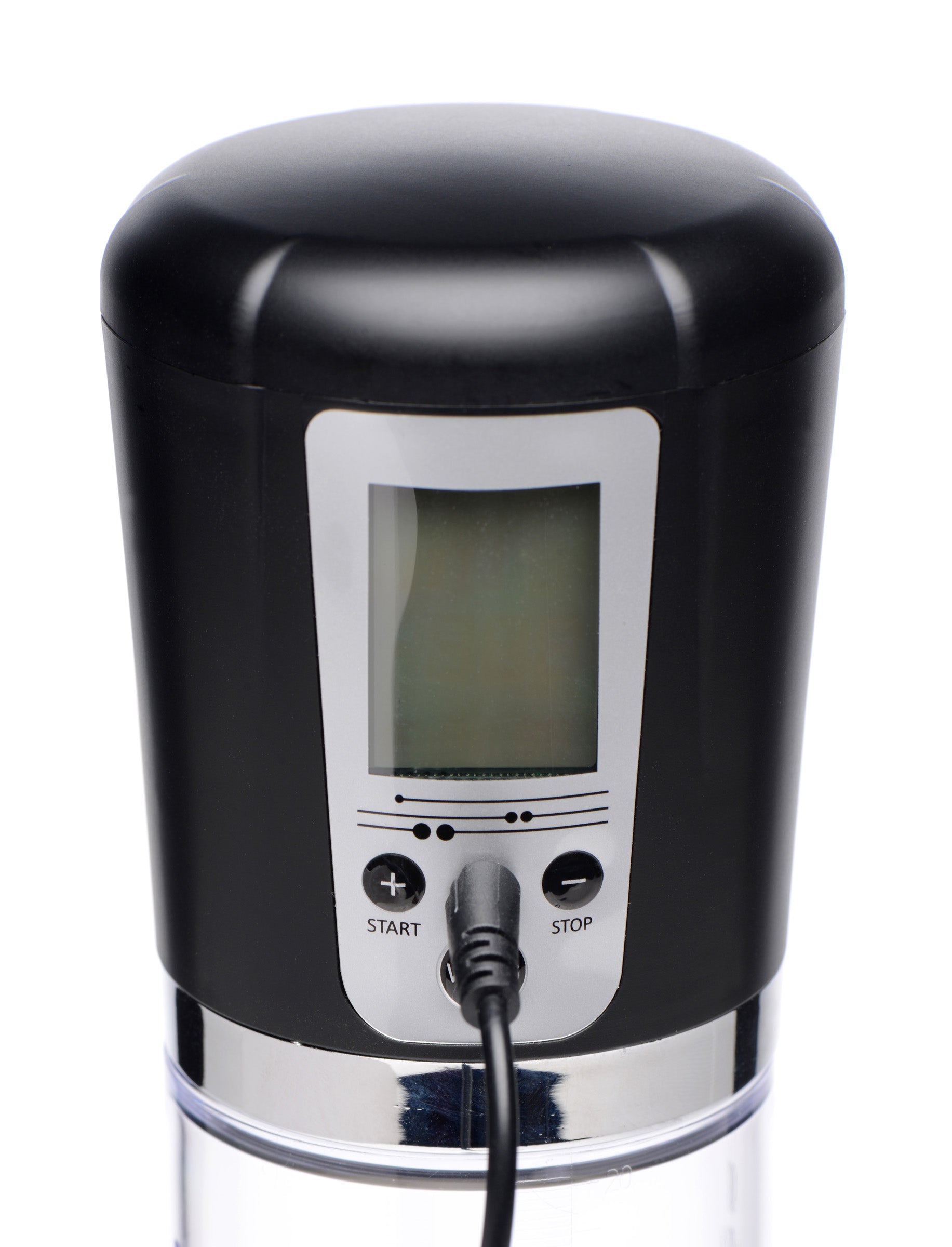 Size Matters 4 Level Power Suction Penis Pump With Built-in Display Black