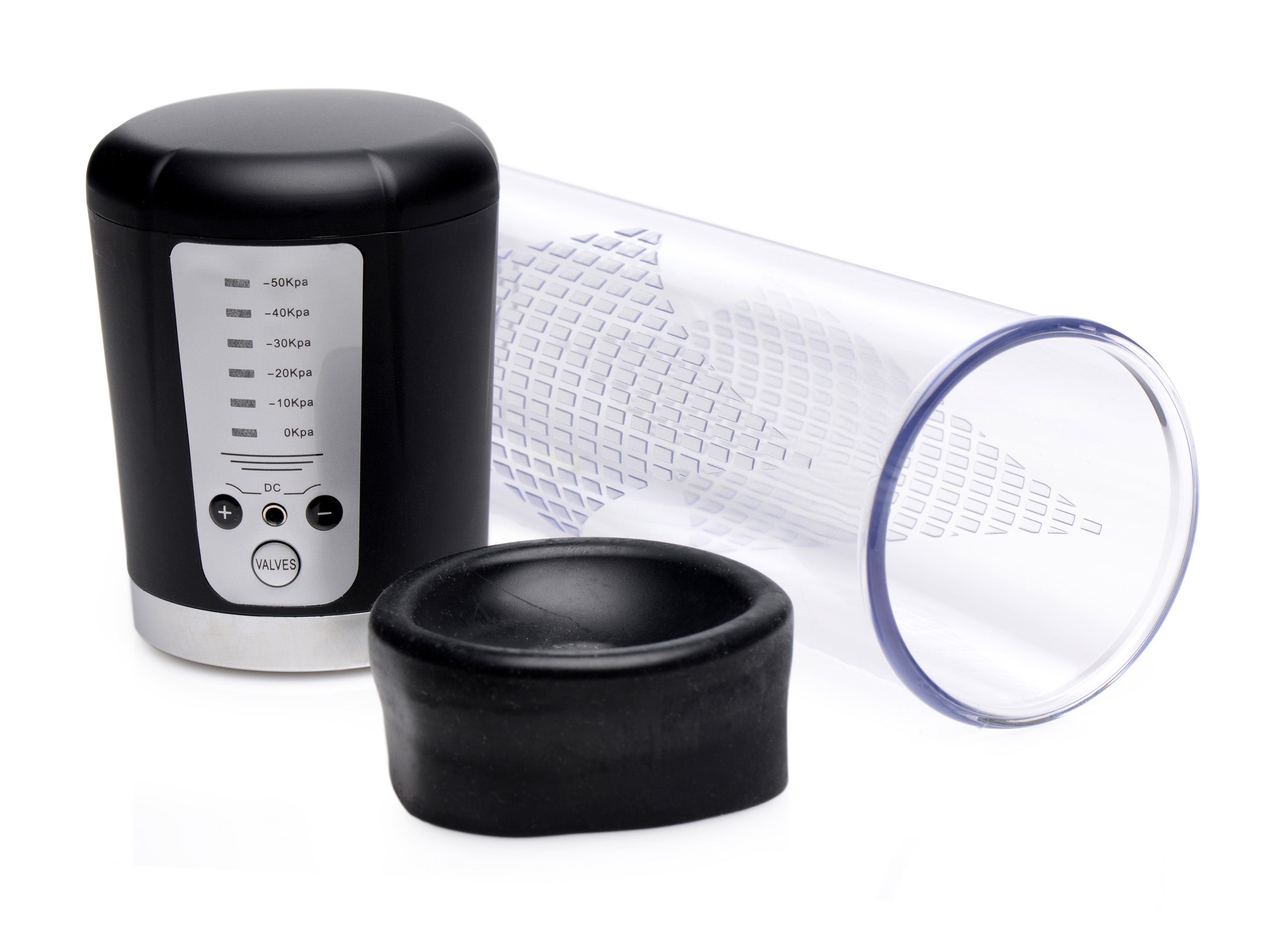 Master Series Pumping Master Multi-power Suction Penis Pump Black