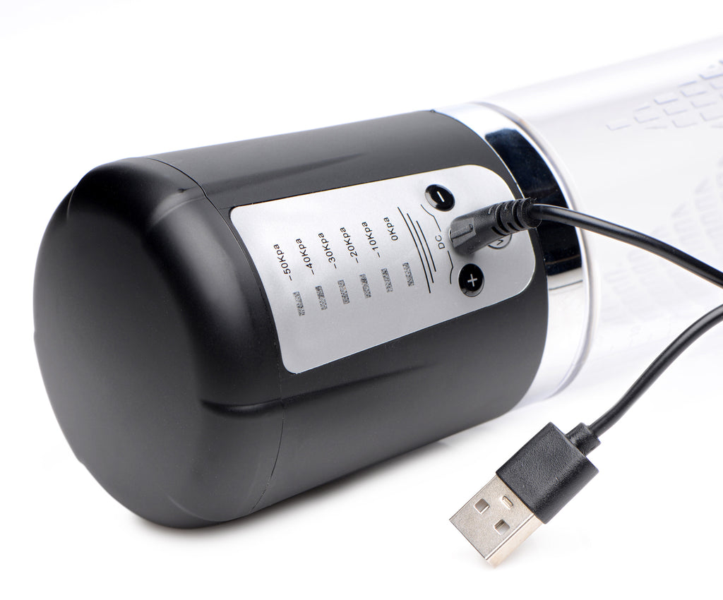 Master Series Pumping Master Multi-power Suction Penis Pump Black