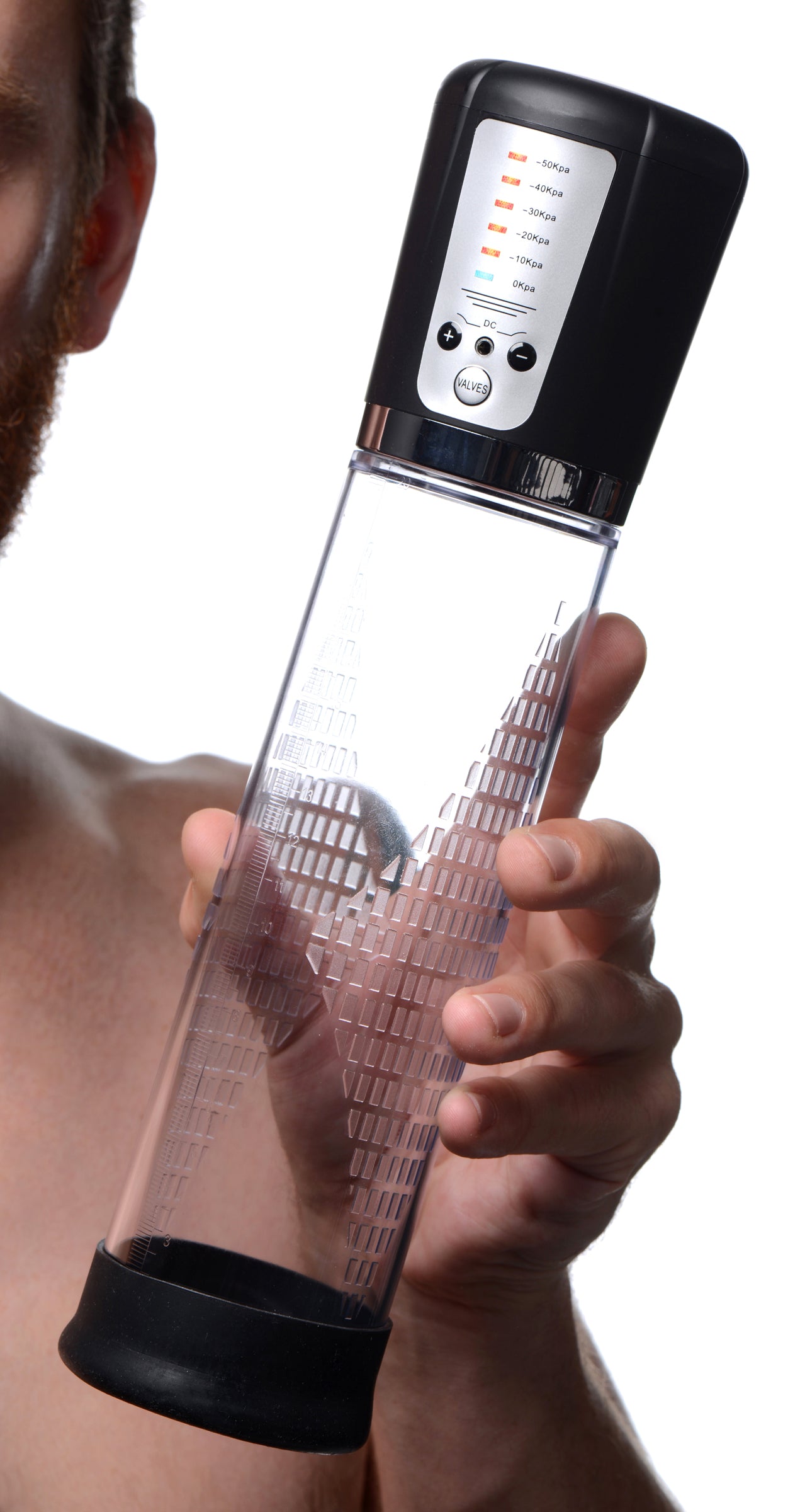 Master Series Pumping Master Multi-power Suction Penis Pump Black