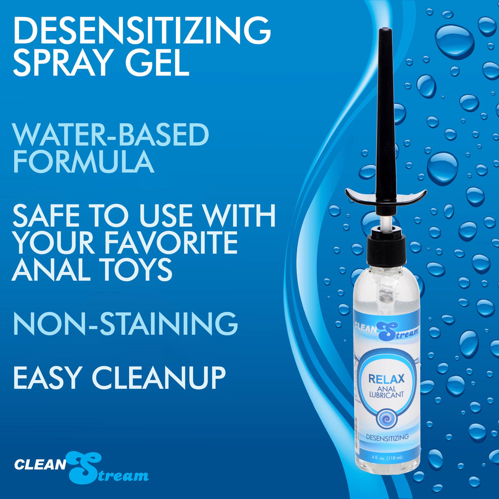 CleanStream CleanStream Relax Desensitizing Anal Lube with Injector Kit - 4 oz