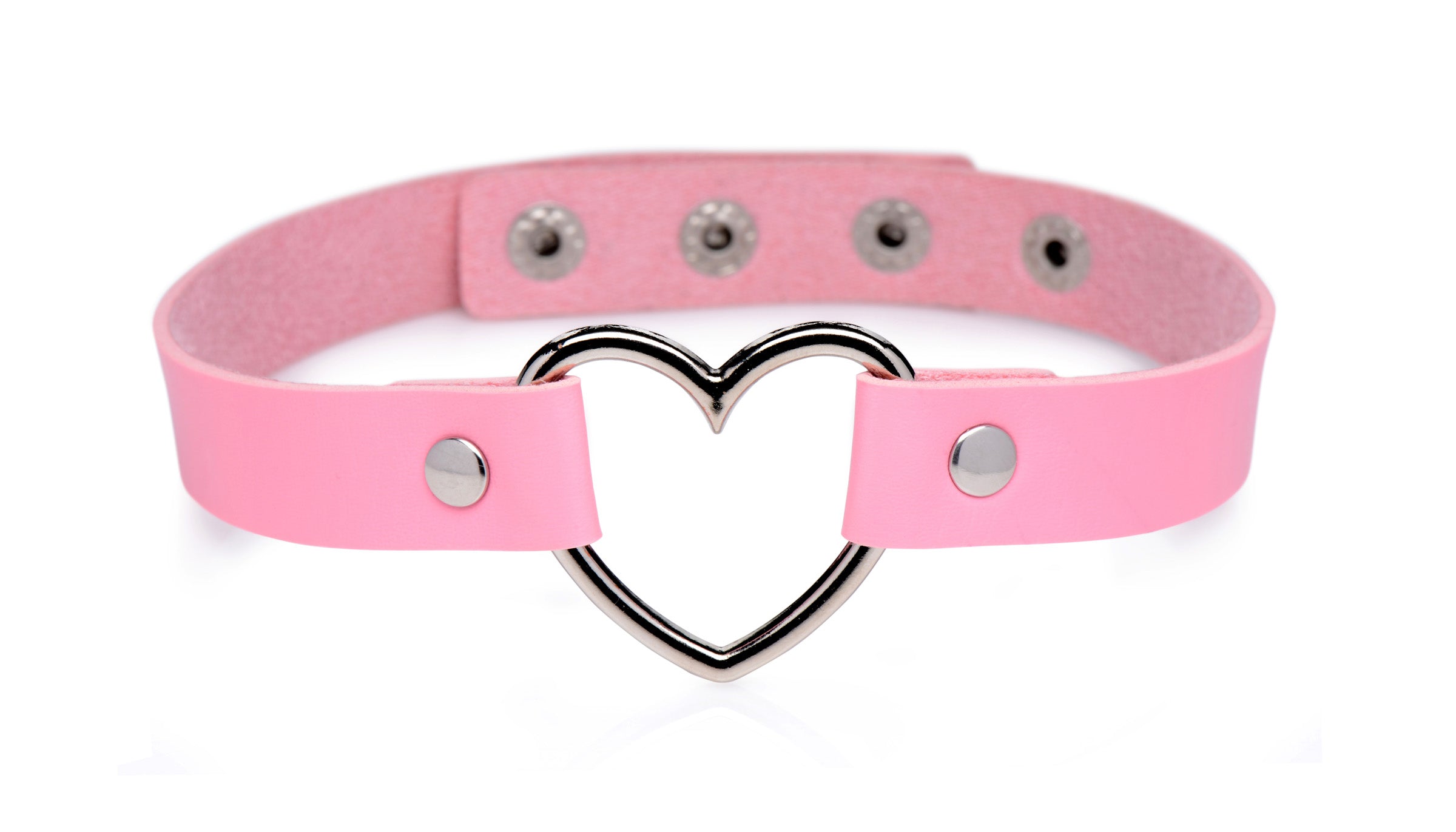 Master Series Chrome Heart Pink Choker Pink