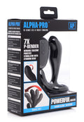 Alpha-Pro 7X Bendable Prostate Stimulator with Stroking Bead Black